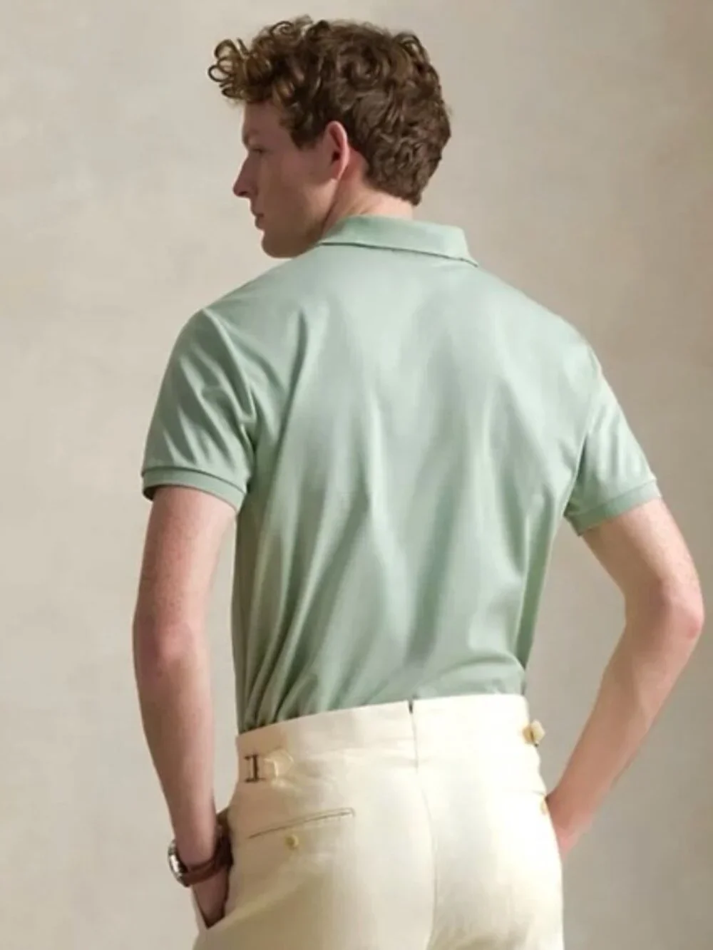 POLO RALPH LAUREN Custom Slim Fit Soft Cotton Short Sleeve Polo Shirt Small NWT